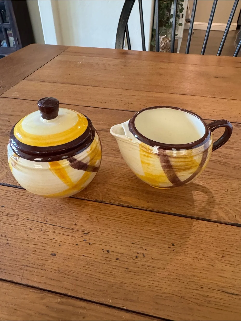 Vintage Vernonware Sugar & Creamer